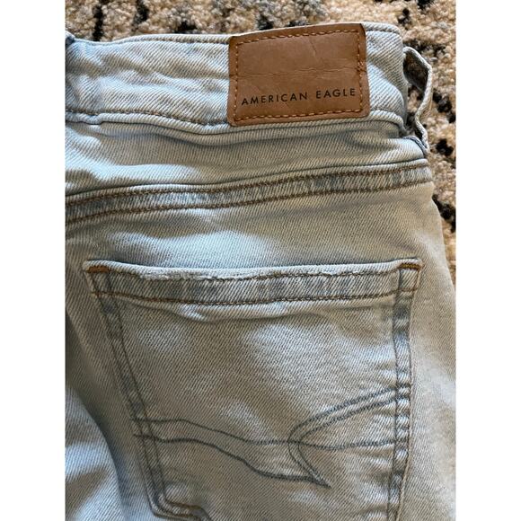 American Eagle Women's Light Blue Straight Jeans Size 0 Casual Denim - Picture 6 of 8